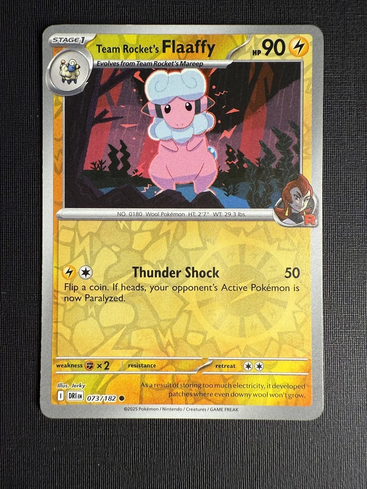 Team Rocket's Flaaffy Common SV10: Destined Rivals 073/182 NM - Image 1 of 2