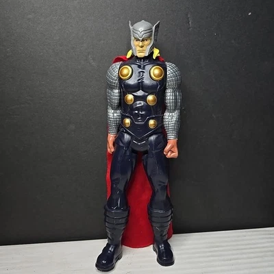 Marvel Avengers Titan Hero Series Thor 12" Action Figure W/ Cape 2013 Hasbro - Image 1 of 4