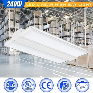 LED Linear Hochregalleuchte 240W Industrie Lager Garage Laden Beleuchtung Leuchte - Bild 1 von 13