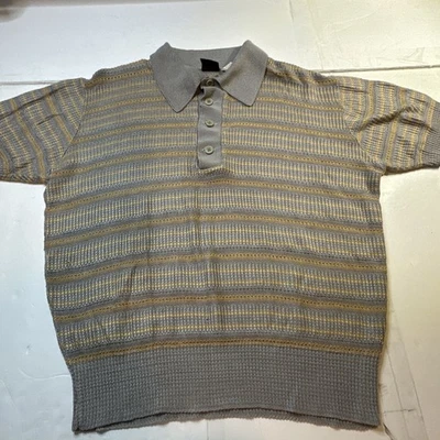 Camisa De Colección Towncraft Penneys Para Hombres Manga Corta Medio Botón Gris Talla-M #2092 Foto 1 de 4