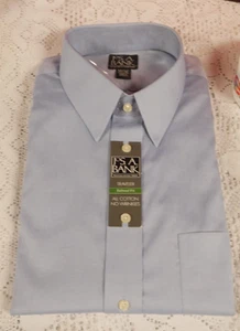 CAMISA AZUL VIAJERO A MEDIDA JOS.A.BANK PARA HOMBRE NUEVA CON ETIQUETAS 17.5-35 TODO ALGODÓN SIN ARRUGAS - Imagen 1 de 6