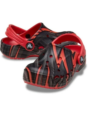 CROCS Boys Baya Seasonal Printed Clog-Red/Black-Children (C)10-NWT - Image 1 of 4