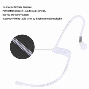 10x Wymienna akustyczna cewka powietrzna Audio Tube z wkładkami dousznymi do FY - Zdjęcie 1 z 10