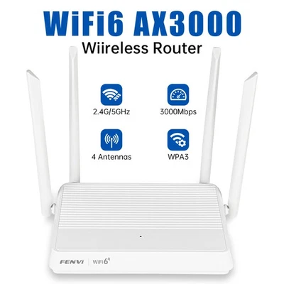 AX3000 Wi-Fi 6 Router, Dual-Band Gigabit for Home with OFDMA - Image 1 of 4