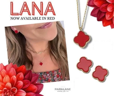 Park Lane  RED LANA Necklace And Earrings Set, Retail $64 - Image 1 of 4