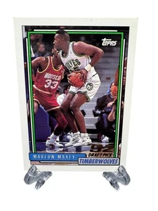 1992-93 Topps #346 Marlon Maxey RC Timberwolves NBA - Picture 1 of 4