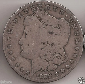 1889-O SILVER MORGAN DOLLAR - Picture 1 of 2