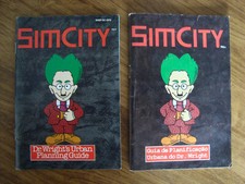 Snes simcity instruction booklet super nintendo sim city english and portuguese
