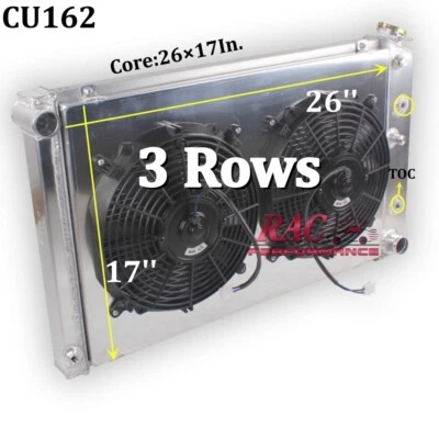 G body Radiator Shroud Fans Kit for Chevy 1978-1988 Monte Carlo El Camino Malibu Foto 1 de 4