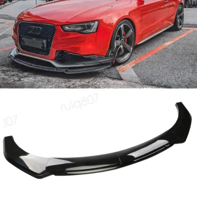For Audi A4 A5 A6 A7 B7 B8 S4 S5 Blk Front Bumper Lip Splitter Spoiler Body Kits Foto 1 de 4