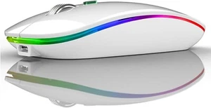 Bluetooth Maus Kabellose LED Funkmaus Wiederaufladbar Leise Wireless USB C312 - Bild 1 von 7
