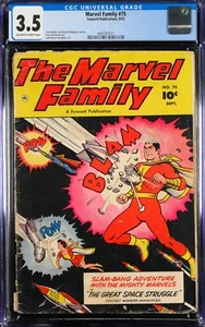 Marvel Family #75 CGC 3.5 Fawcett 1952 Otto Binder Kurt Schaffenberger Boughner - Picture 1 of 2