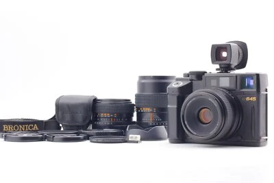 Juego de 3 lentes [total como nuevo con buscador] cámara Bronica RF645 65 mm 45 mm 100 mm de JAPÓN Foto 1 de 4
