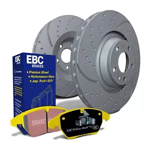 EBC Brakes Turbo Groove Discs & Yellowstuff Pad Kit, Rear Fits VAG Models - Picture 1 of 1
