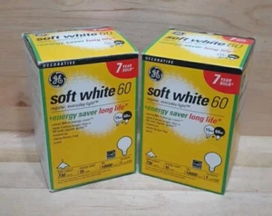 2[1ct]:GE Soft White 60 Watt Globe 730lum. regular everyday light G30 INSTANT ON - Picture 1 of 5