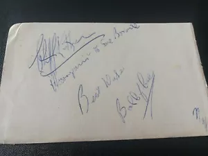 Signed BOOBY VEE 60's Take Good Care of My Baby Autograph Book Page - Picture 1 of 1