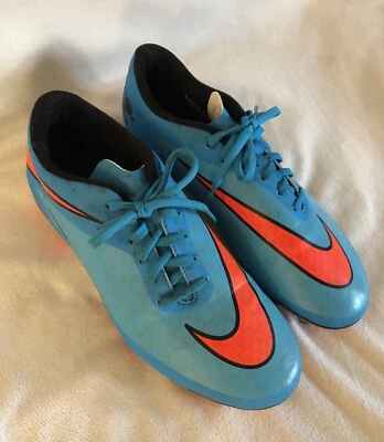 Nike HyperVenom Phatal FG Soccer Cleats 599809-484 Blue Orange Men 8 Women 9.5 - Image 1 of 4