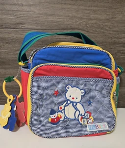 McBaby Baby Diaper Bag McDonalds Vintage 1990s Teddy Bear Multicolor - Picture 1 of 10