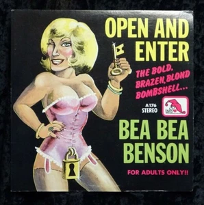 Ultrasonic Clean Bea Bea Benson- ♫ Open And Enter ♫ Adult Comedy Album Record LP - Picture 1 of 2