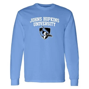 Johns Hopkins Blue Jays Arch Logo Long Sleeve - Carolina Blue - Picture 1 of 5