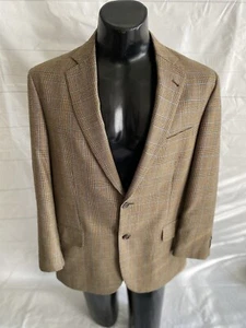 Brooks Brothers 1818 Madison 100% Wool Brown Plaid Blazer/Sport Coat Size 41R - Picture 1 of 7