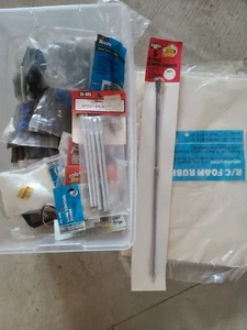 Lot of Ace Du Bro Goldberg Thunder Tiger R/C Airplane Parts Sealed Packages - Picture 1 of 4