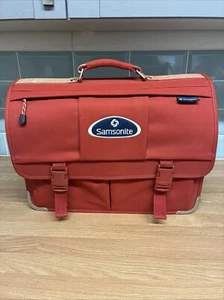 Vintage Samsonite Messenger Laptop Document Bag W/ Shoulder Straps Back Pack VGC - Picture 1 of 22