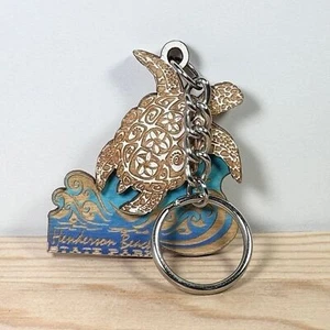 Schlüsselanhänger Schildkröte Holz geschnitzt Küste - Bild 1 von 3