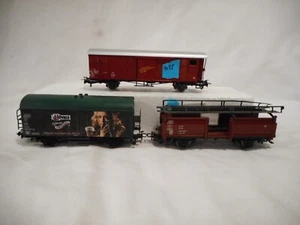 #2 Marklin HO Scale Lot Consisting of Three Assorted 2-Axle Freight Wagons - Picture 1 of 5