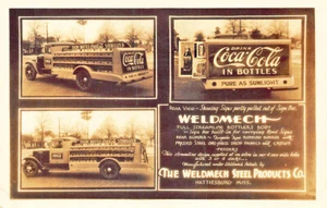 Postal con foto real Hattiesburg MS Weldmech Coca-Cola constructores de camiones - Imagen 1 de 2