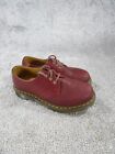 Dr Martens Oxford Shoes Womens Size 7 Red Leather Derby