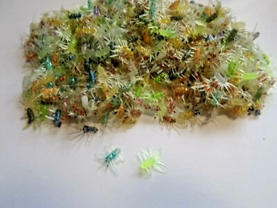 Micro Bug Pesca en Hielo 3/4" BRILLANTE Colores Surtidos Plástico Suave Señuelo de Pesca Cebo  Foto 1 de 3