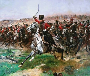 Larga vida al emperador francés batalla de Friedland pintura de Edouard Detaille - Imagen 1 de 3