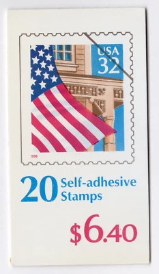 Scott #BK228 (2921a) Flag Over Porch Booklet of 20 Stamps - MNH P#55556 - Image 1 of 3