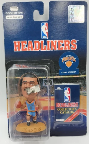 NBA Larry Johnson New York Knicks 3” Figure, 1996 by Corinthian Headliner Cover