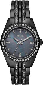 Relic by Fossil Women's Iva Quartz Watch with Alloy Strap, Black ZR34538