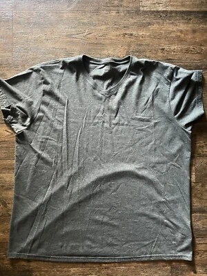 Camiseta BCG Para Hombre 4XL Gris Cuello en V Manga Corta Algodón Foto 1 de 3