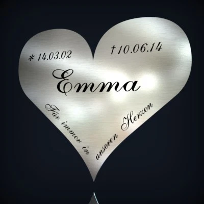 EDELSTAHL GRABSCHMUCK FÜR GRABSTEIN GEDENKSTEIN GEDENKTAFEL URNE TIER HUND KATZE - Bild 1 von 3