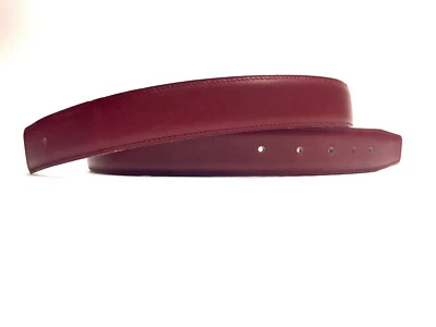 Vintage HERMES Rouge H/Marrom Caixa Couro Reversível Correia de Cinto Constance Tam75 - Imagem 1 de 4