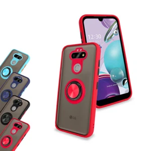 For LG Fortune 3/ LMK300 Case Matt Clear Ring Design Slim Shockproof Case Cover - Picture 1 of 6