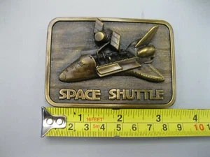 Vintage Space Shuttle Satellite Belt Buckle - The Buckle Connection - Picture 1 of 3