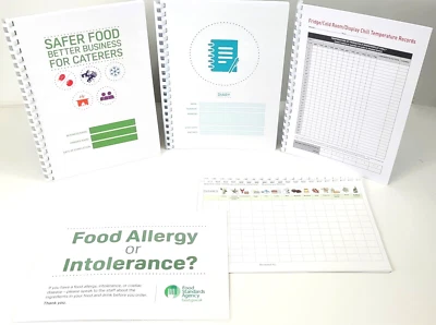 Safer Food Better Business Caterers 2025 +18 Month Diary +18 Temp +Charts +Sign.
