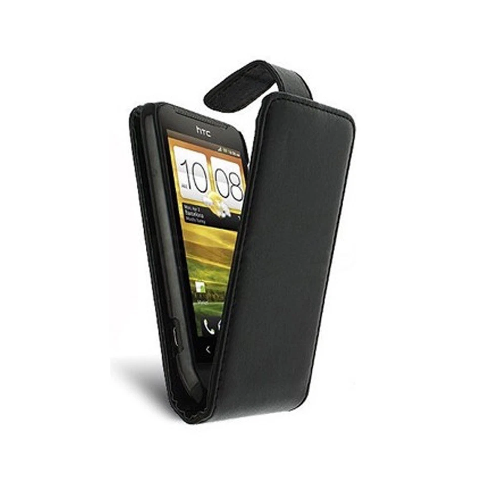 KOLAY Flip Synthetic Leather Black Case for HTC One M7 - Image 1 of 1