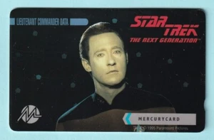 PHONE CARD Star Trek Next Generation DATA 1995 Mercury Phone Card 20MERA26900 - Picture 1 of 2