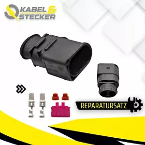 Reparatursatz Stecker Gehäuse 2-polig für VW AUDI SKODA 1J0973852 1J0 973 852 - Bild 1 von 2