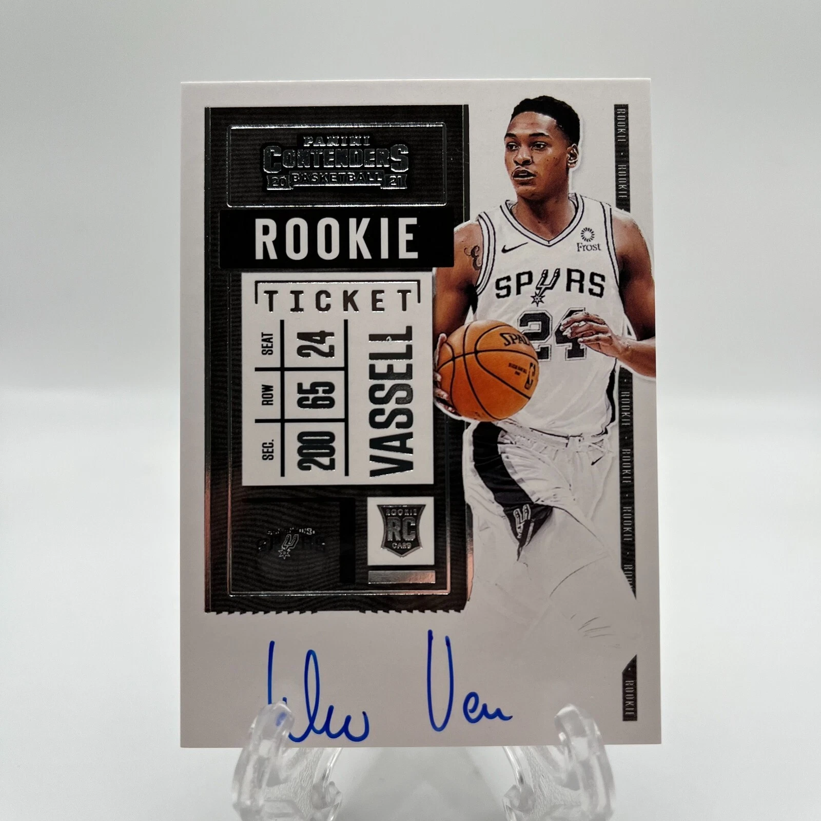 2020-21 Panini Contenders Basketball Variation Rookie Auto #119 Devin Vassell