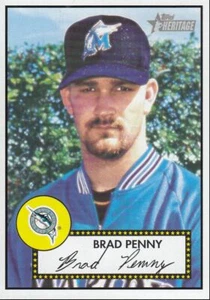 2001 Topps Heritage Baseball Brad Penny Florida Marlins #261 - Picture 1 of 2