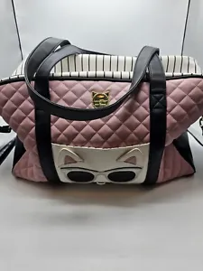 Luv Betsey by Betsey Johnson Weekender Pink Black Cat Sunglasses Crossbody Bag - Picture 1 of 24