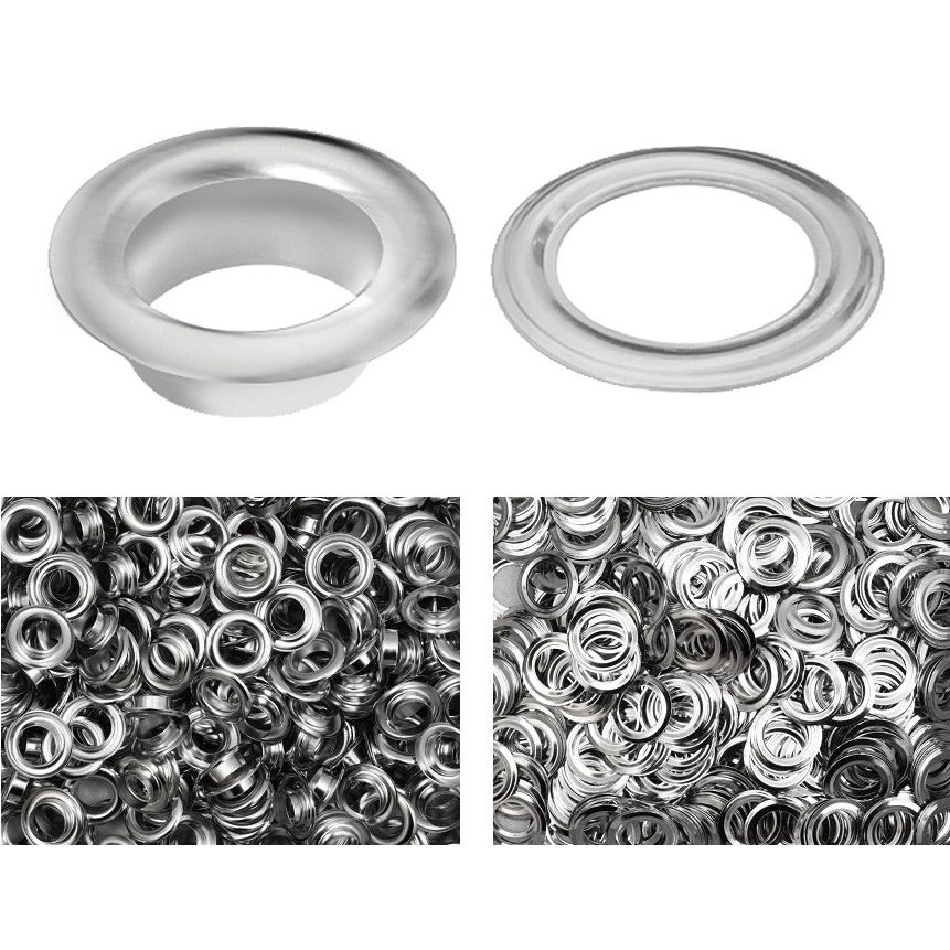 ONPIRA 1000x Ösen Rundösen Planenösen Öse vernickelt Persenning Ösenpresse Metallöse