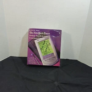 Sharper Image The New York Times Deluxe Touch Screen 1000 Crossword Puzzle 2003 - Picture 1 of 12